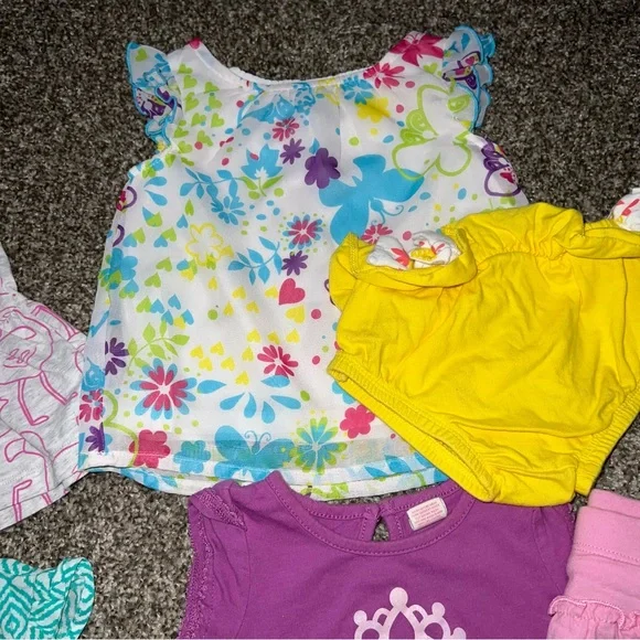 Baby Girl 3-6 Months Summer Bundle Carter’s Child of Mine Dresses Rompers 10pc - Picture 4 of 7